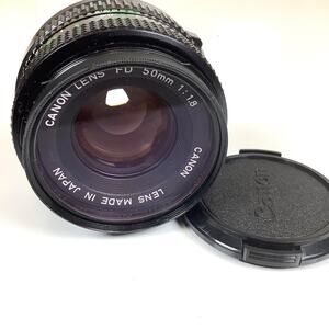 Canon Lens FD 50mm f/1.8 Excellent Condition w/Lens Caps * Good Glass!